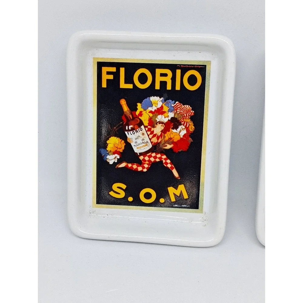 Vintage Pottery‎ Barn Posters Trinket Tray Set Florio Isolabella Art Deco Dishes